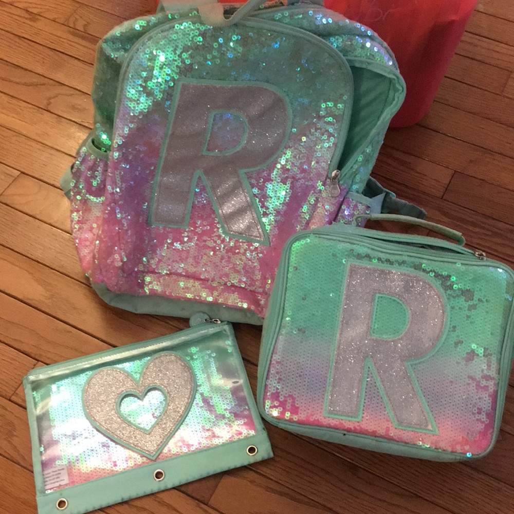 Justice R Backpack school set.
